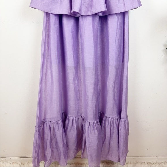 Elliatt NWT Purity Peplum Maxi Dress in Lilac Purple Size Small - Picture 8 of 10